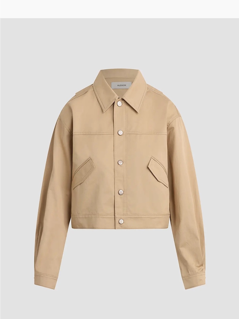 Hudson Jeans Gigi Swing Trucker Jacket NWT in Tan. Size small: Utility - Picture 3 of 7